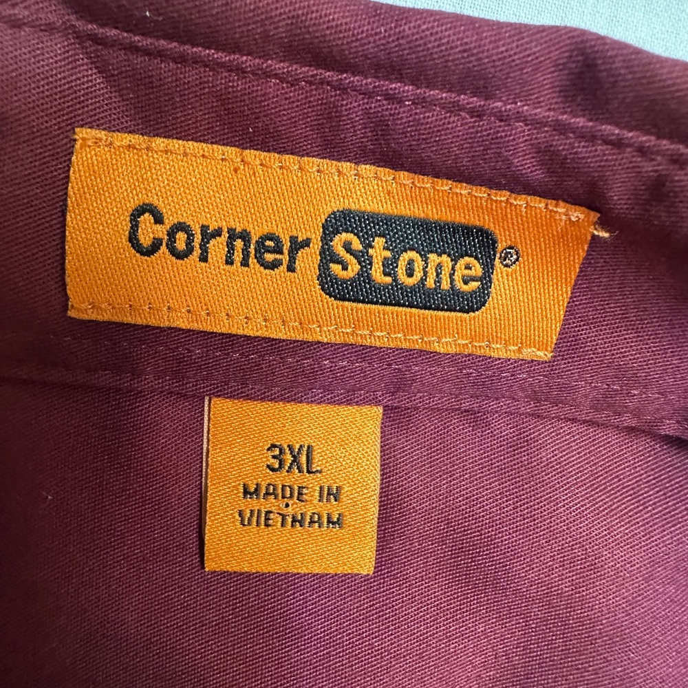 Men's Maroon Shirt‎ Size 3XL NEW
